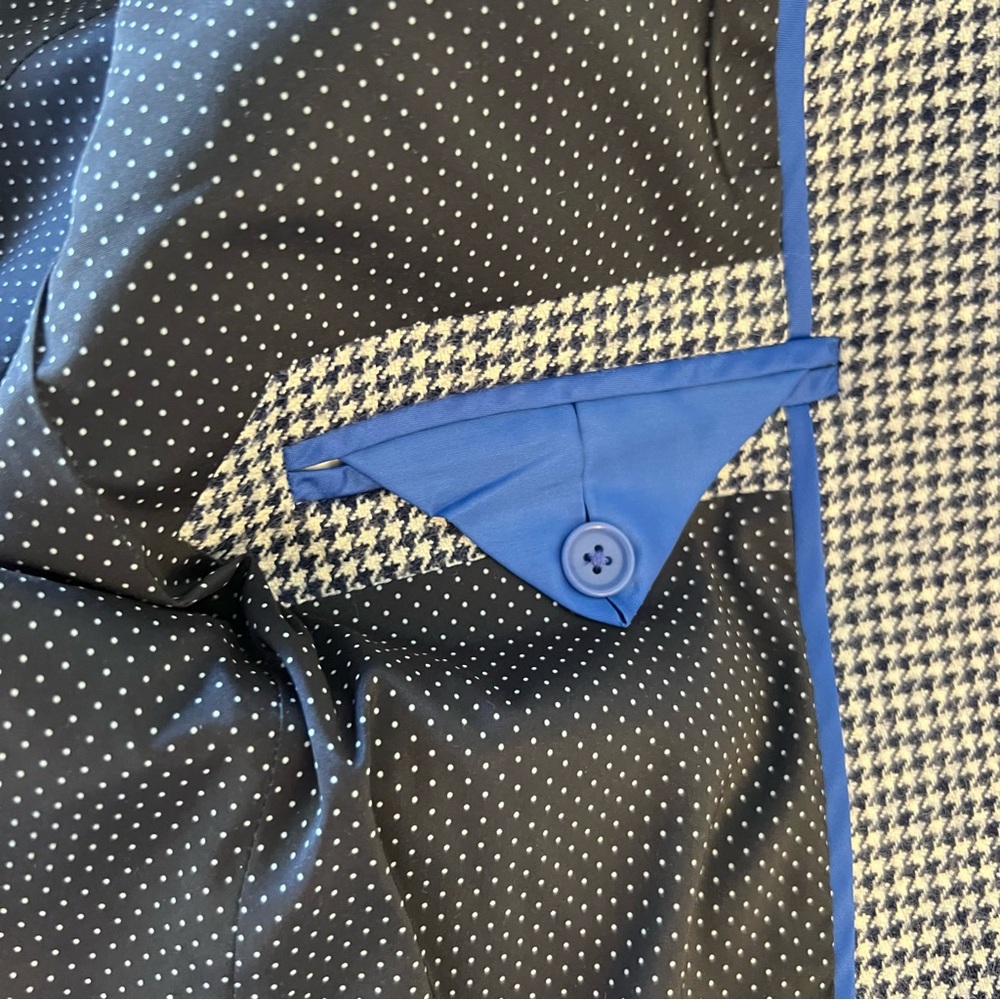 NWT J.Crew Blue and White Campbell Blazer - Picture 10 of 11
